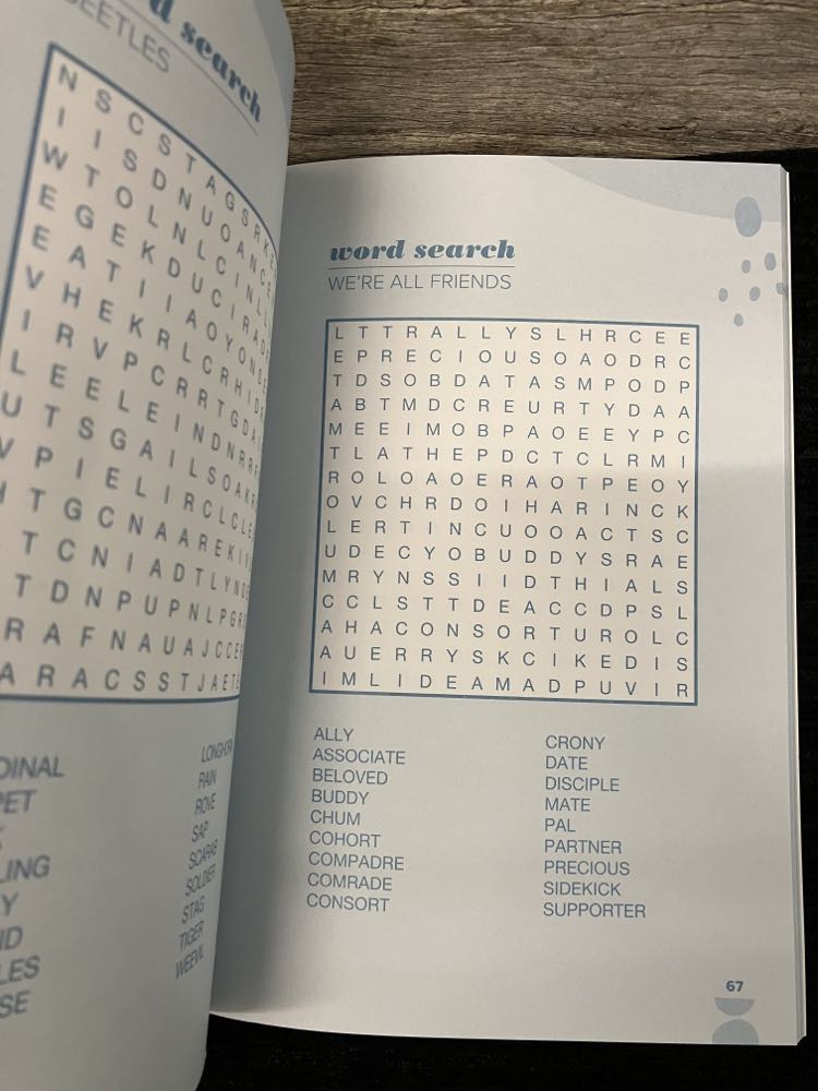 Word Search Puzzle Books