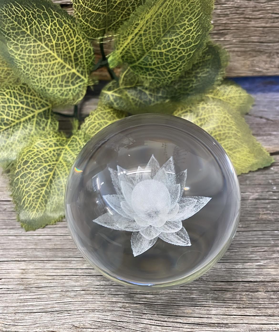 Crystal Sphere with LED base