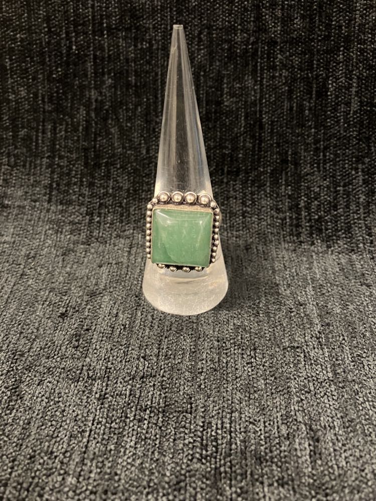 Aventurine Rings- Sterling Silver over Brass