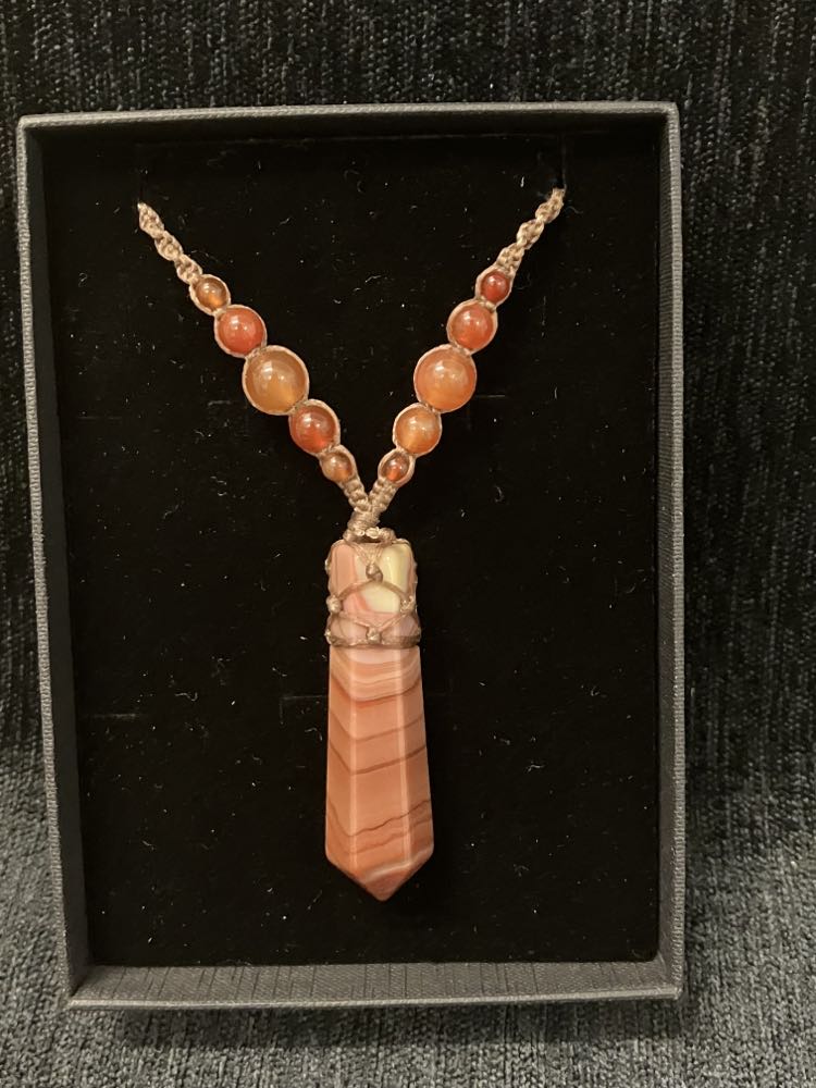 Carnelian Point Necklace Dutchies Delights #77