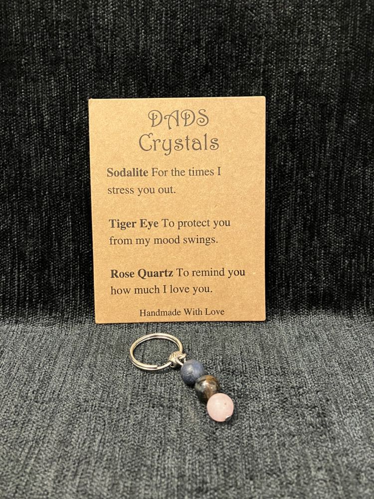 Crystal Charm Key Ring - Assorted Styles