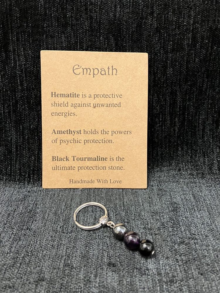Crystal Charm Key Ring - Assorted Styles