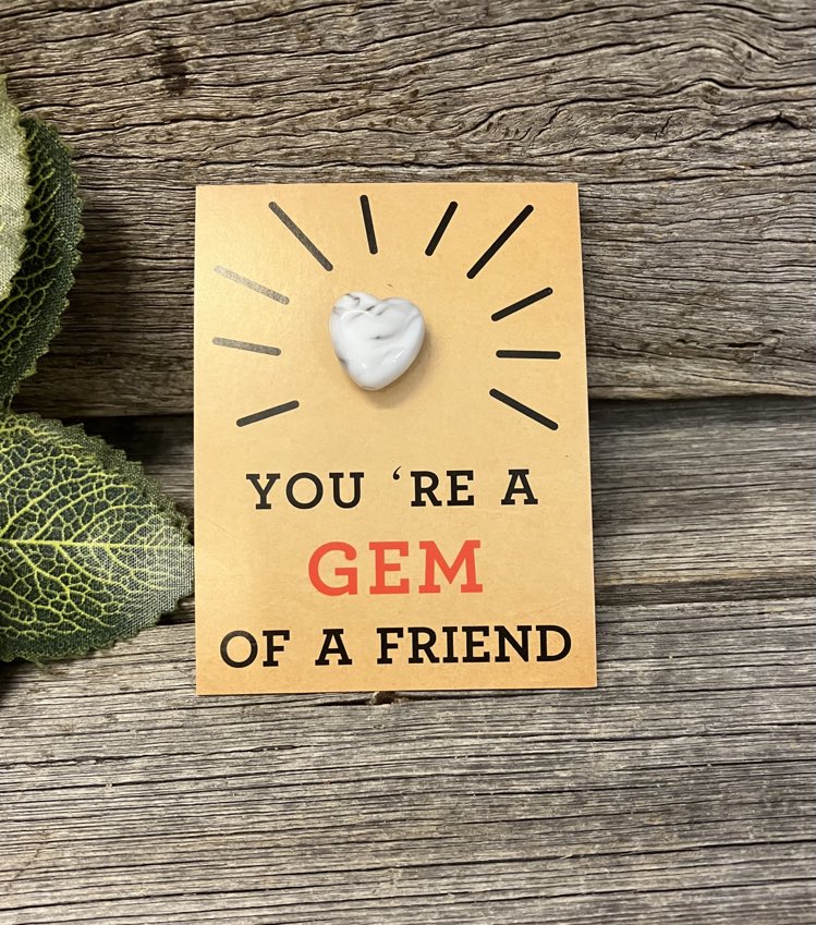 Crystal Heart Affirmation Cards - Random stone pick