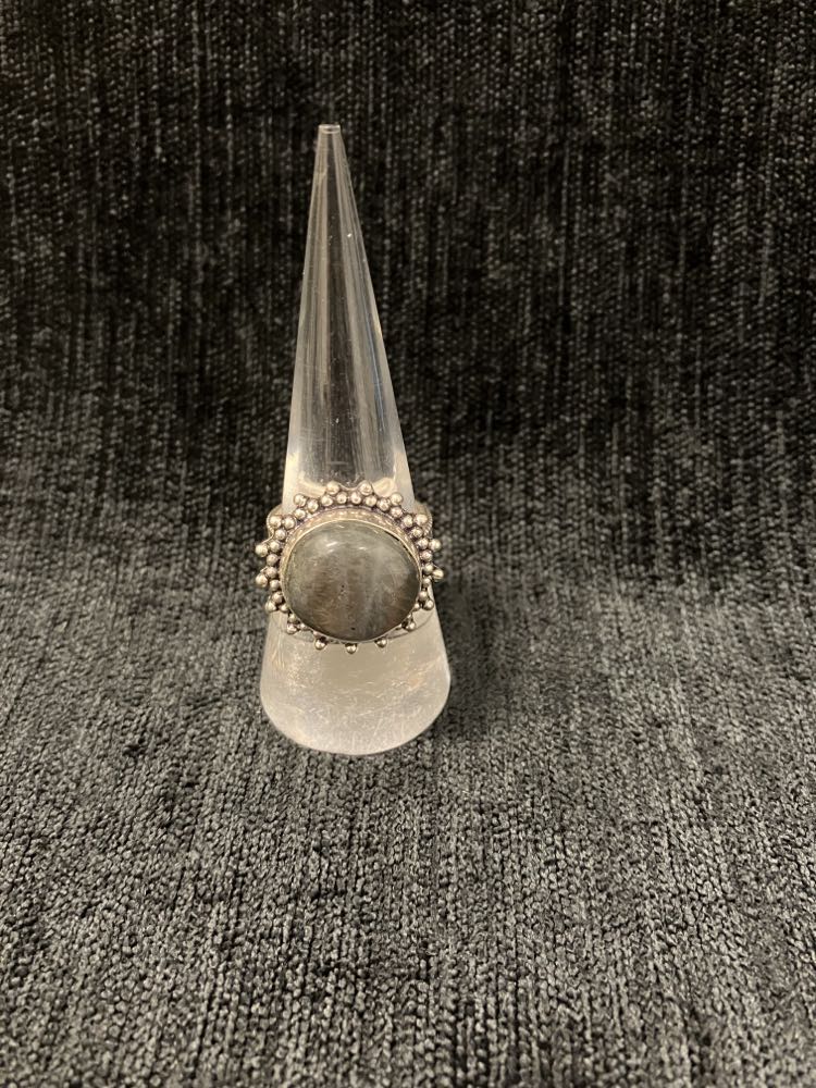 Labradorite Rings- Sterling Silver over Brass