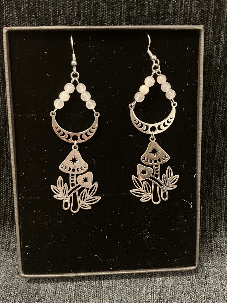 Stainless Steal Mushroom Earrings Dutchies Delights #80