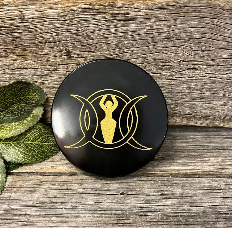 Black Obsidian Scrying Mirror