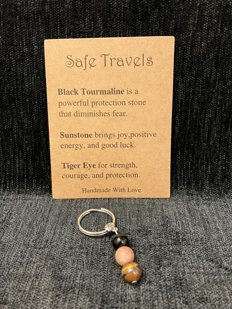 Crystal Charm Key Ring - Assorted Styles