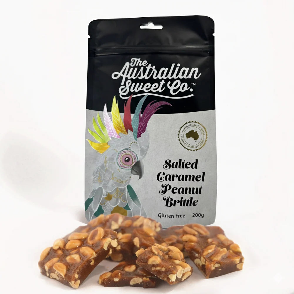 Salted Caramel Peanut Brittle