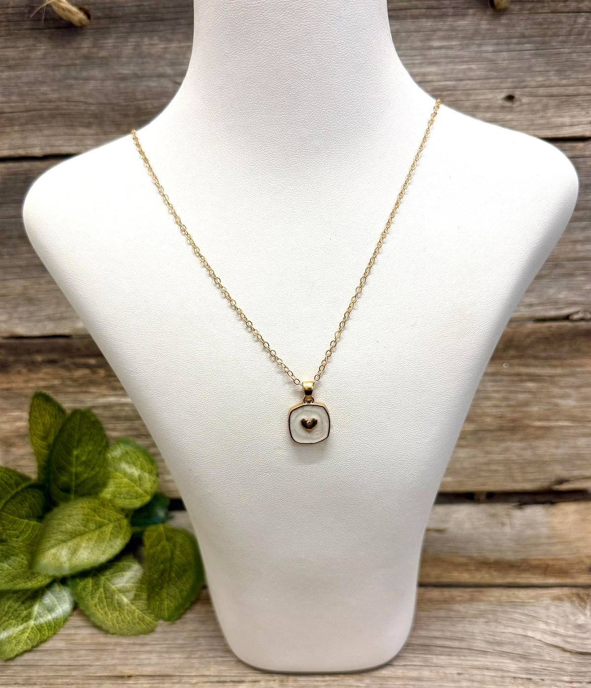 Heart Necklace - Sqaure