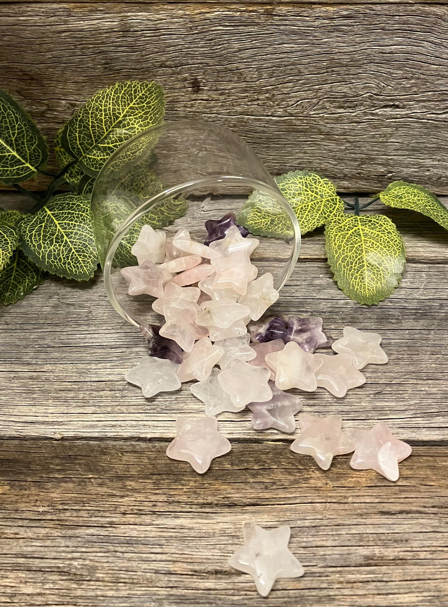 Rose Quartz or Amethyst Stars