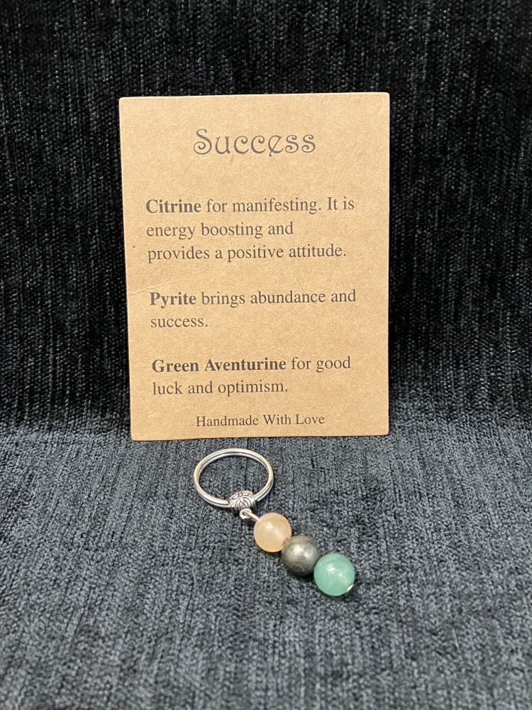 Crystal Charm Key Ring - Assorted Styles
