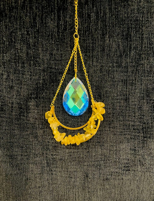 Tear drop crystal sun catcher