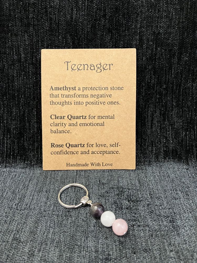 Crystal Charm Key Ring - Assorted Styles