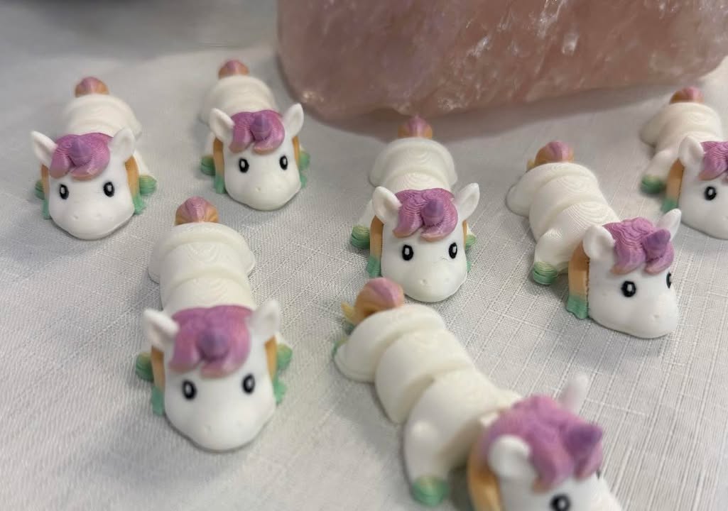 3D Mini Rainbow Unicorn