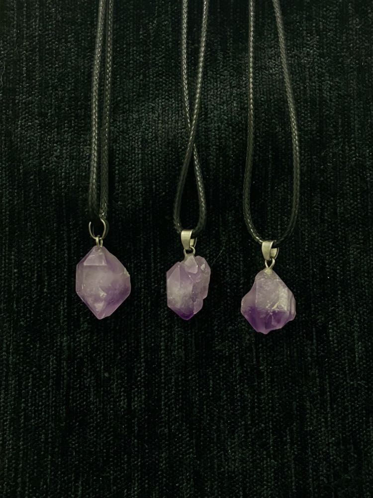 Raw Amethyst Pendant
