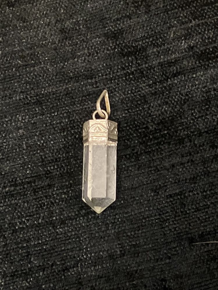 Crystal point pendants