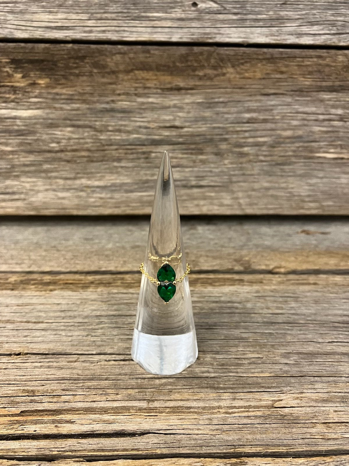 Gold Heart Adjustable Ring