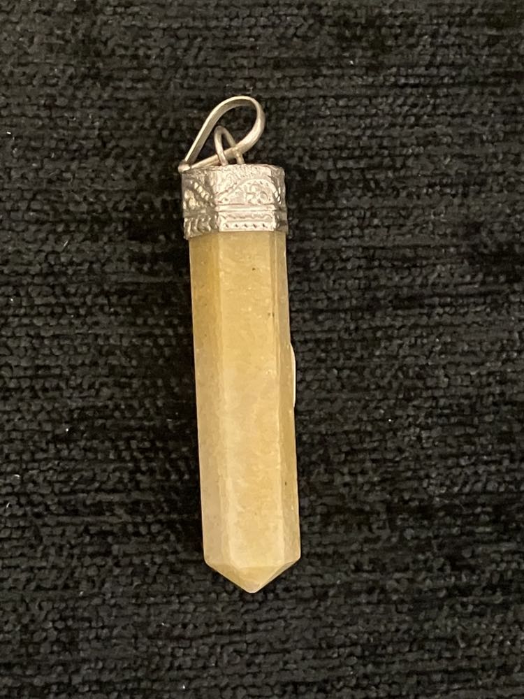 Crystal point pendants