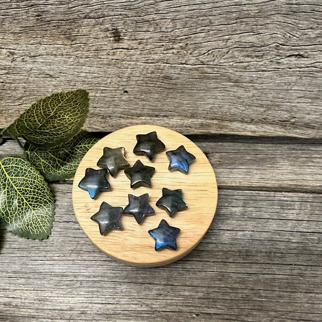 Labradorite Moon & Stars