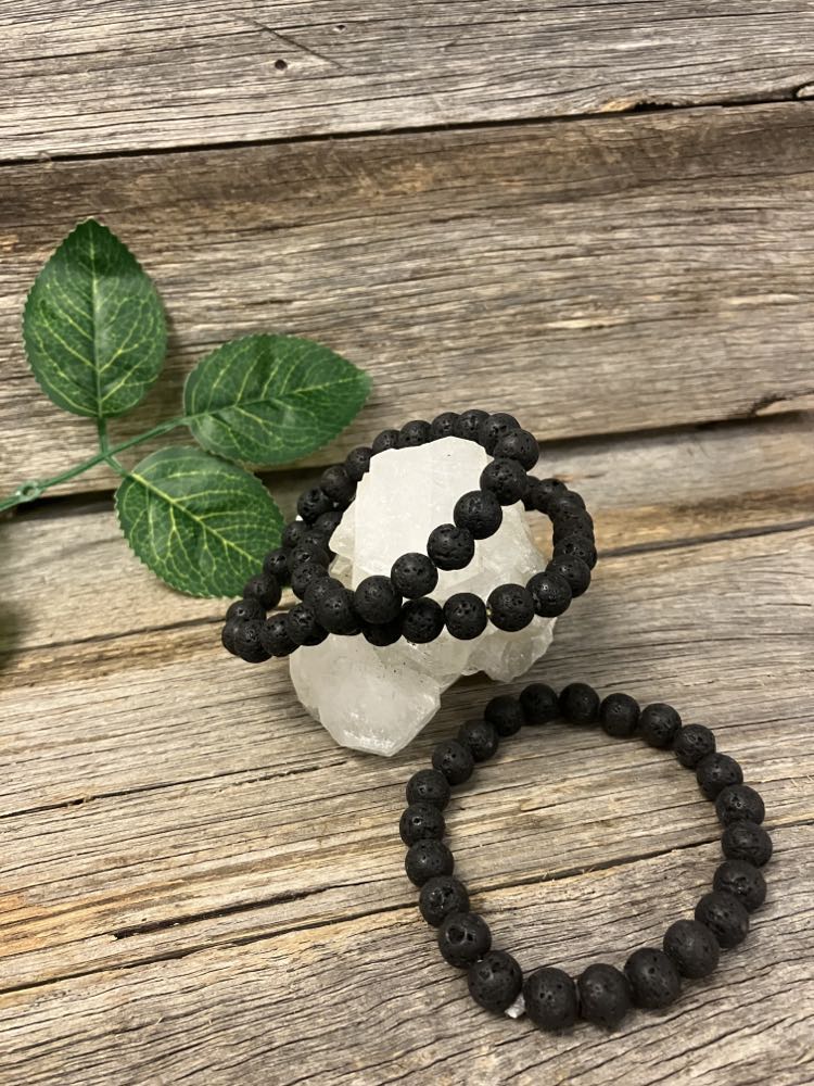 Lava Stone Bead Bracelet