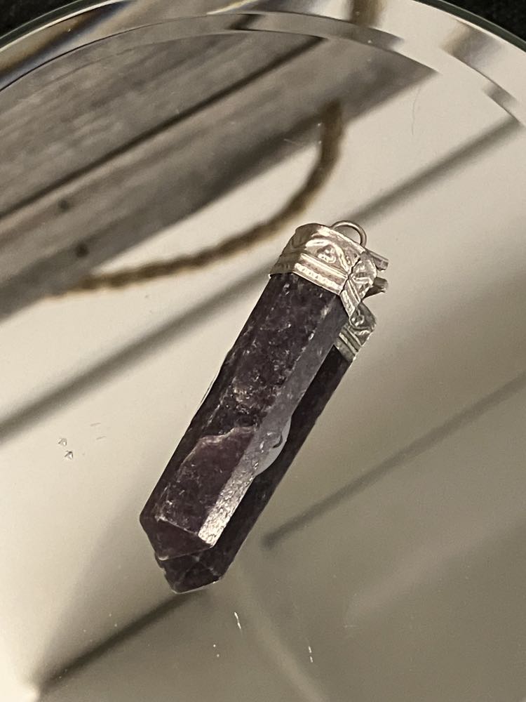 Crystal point pendants