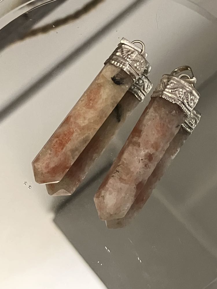 Crystal point pendants