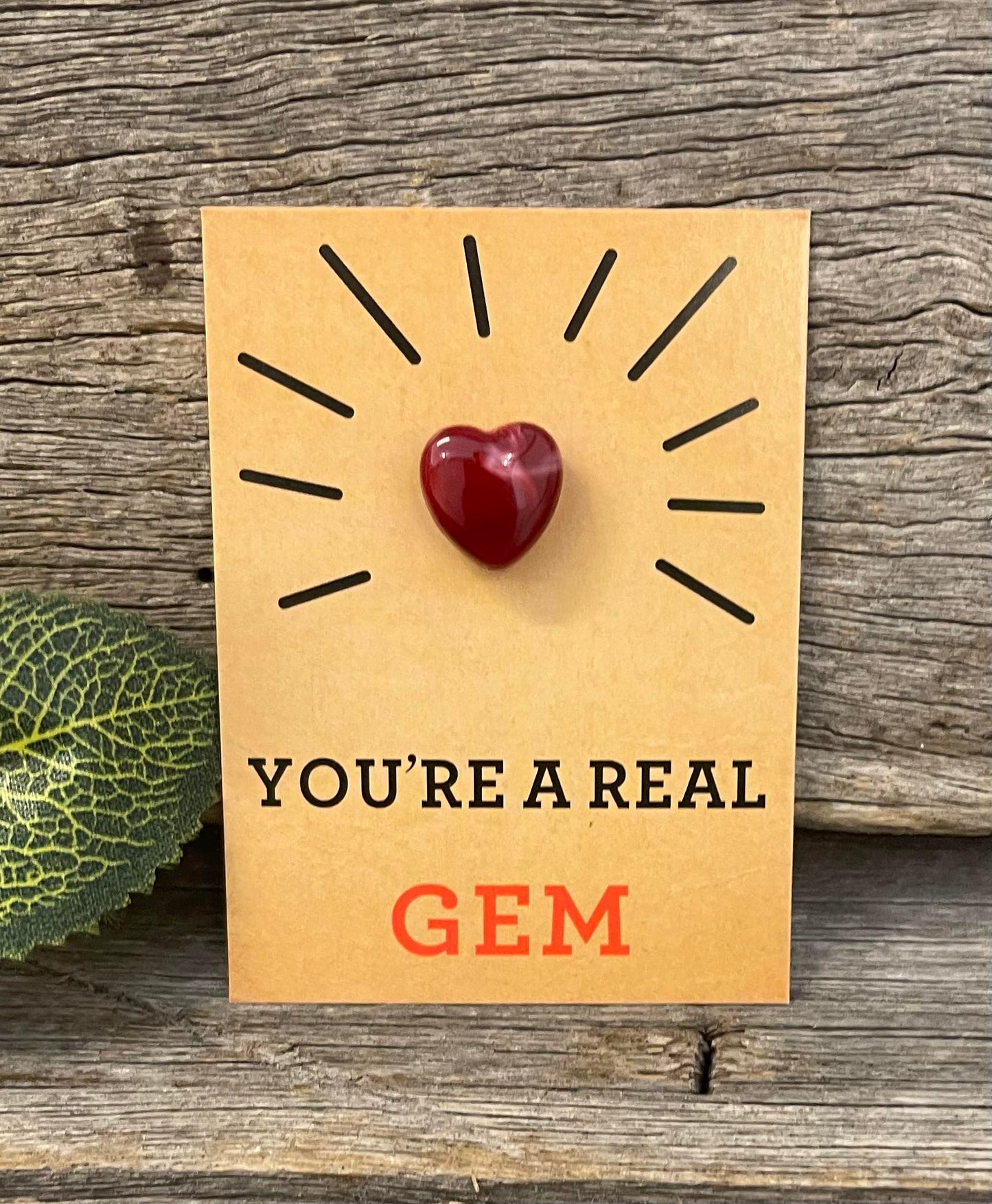 Crystal Heart Affirmation Cards - Random stone pick