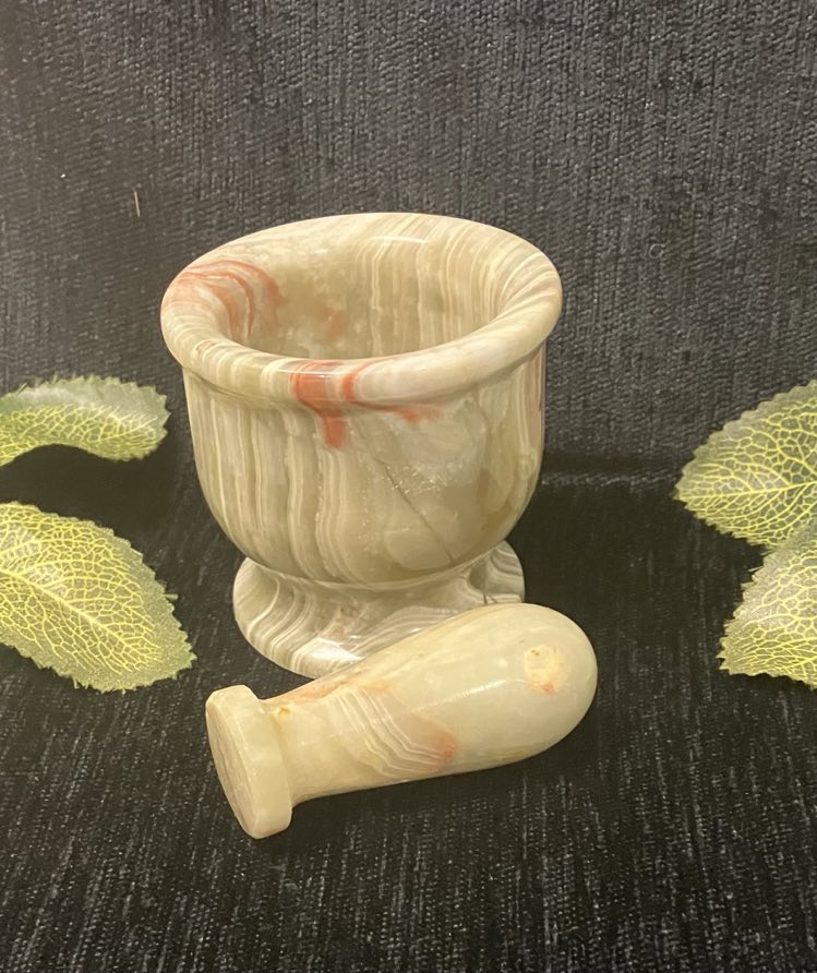 Mortar and Pestle - Green Onyx