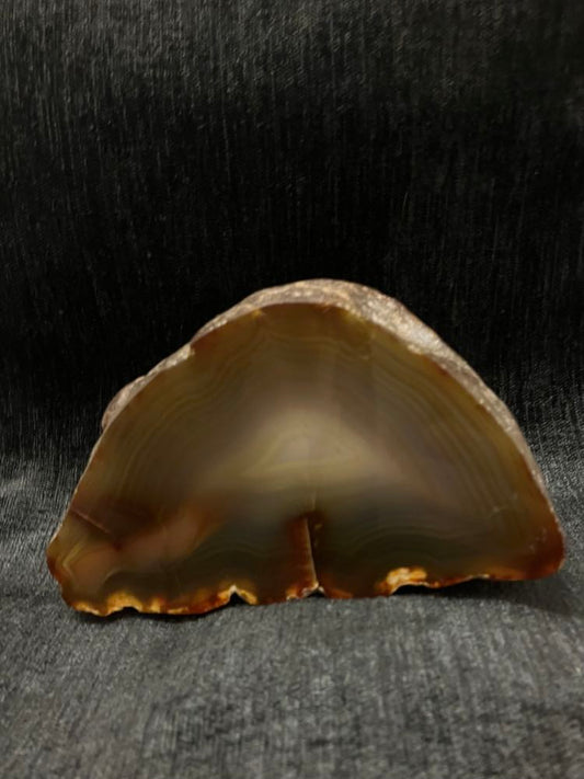 13CM AGATE POLISHED BASE CUT