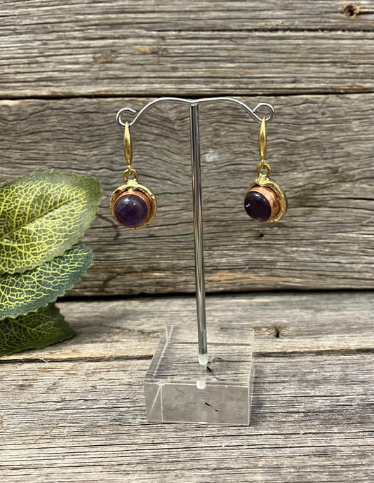 Amethyst Drop Earring