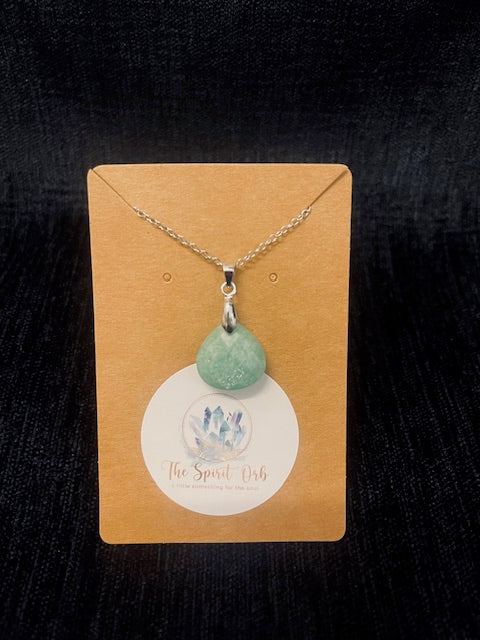 Amazonite crystal necklace