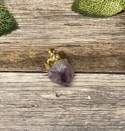 Amethyst Raw Pendant