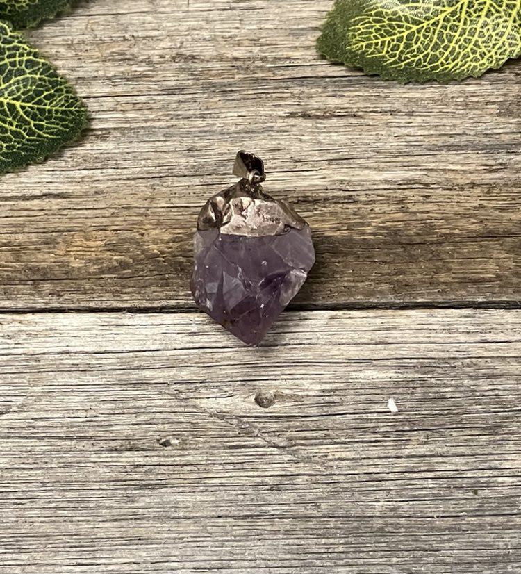 Amethyst Raw Pendant