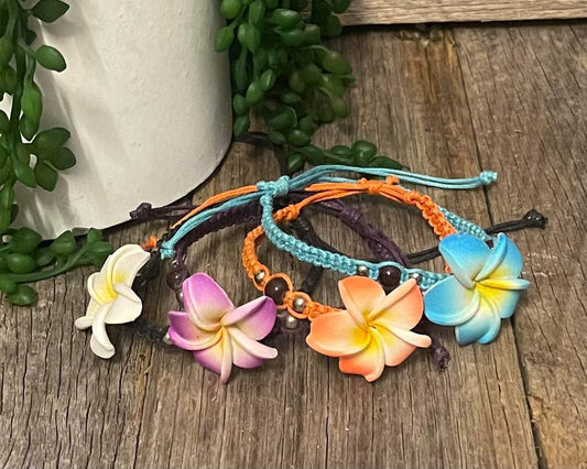 Anklet or Bracelet with flower accent