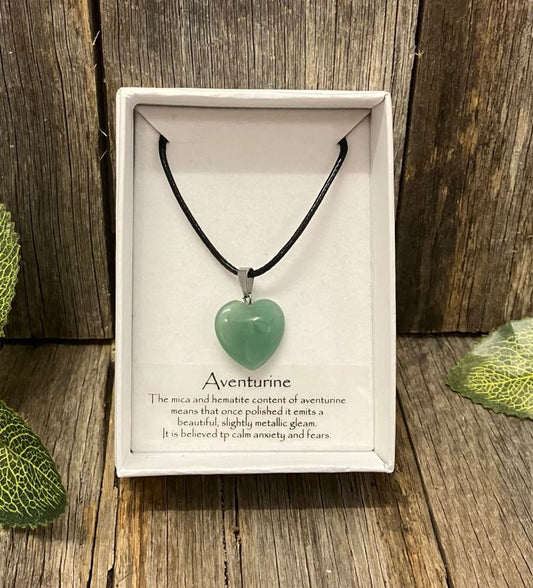 Aventurine Heart necklace