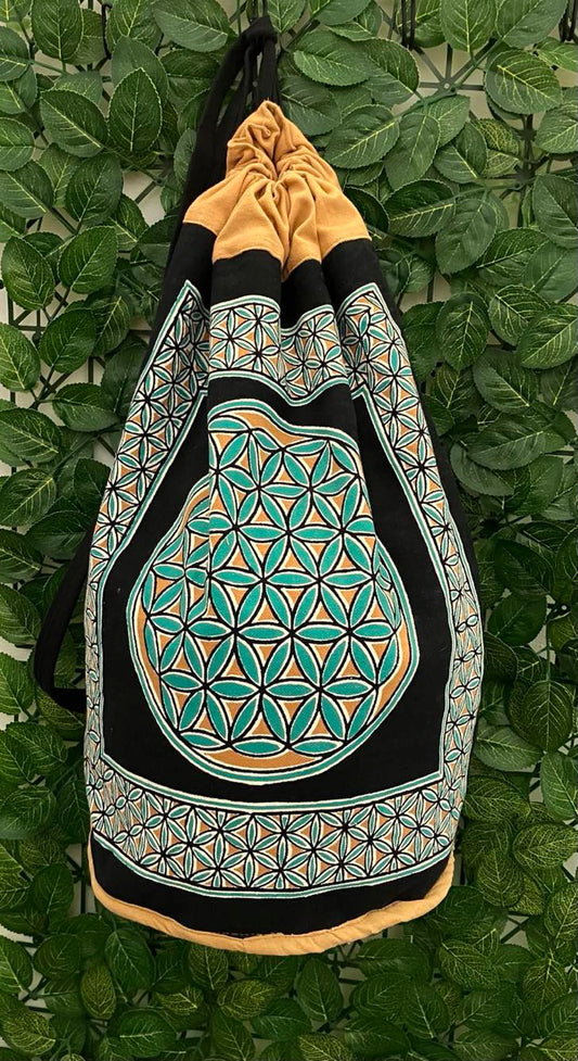 Geometry Drawstring Backpack