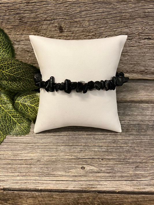 Black Tourmaline Chip Bracelet