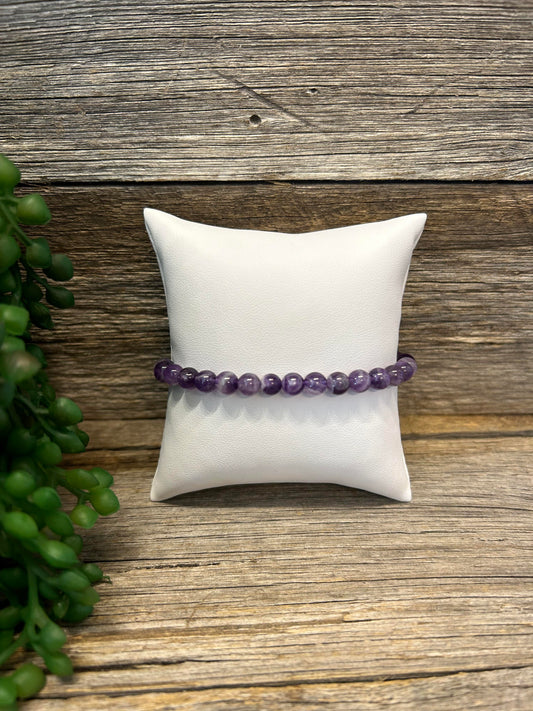 Amethyst Bead Bracelet