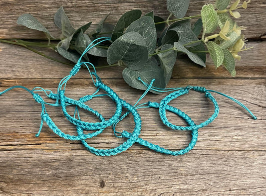 Braided Bracelet - Teal