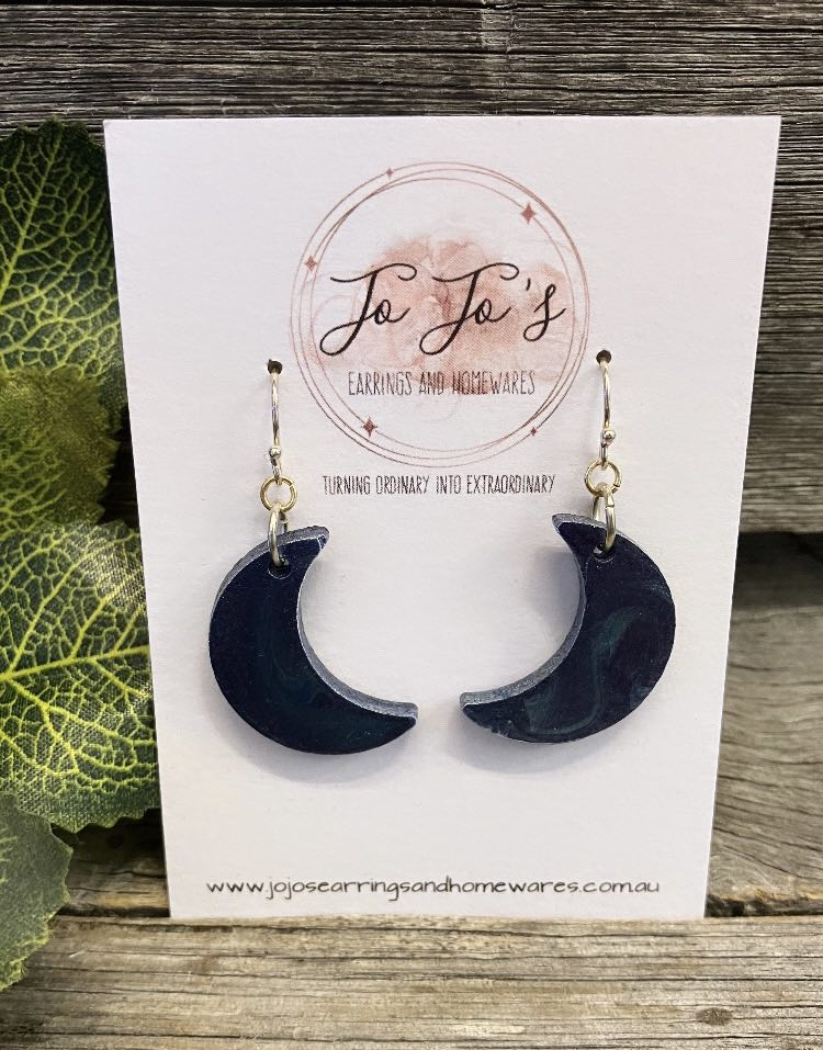 Jo Jo's Crecent Moon Earrings