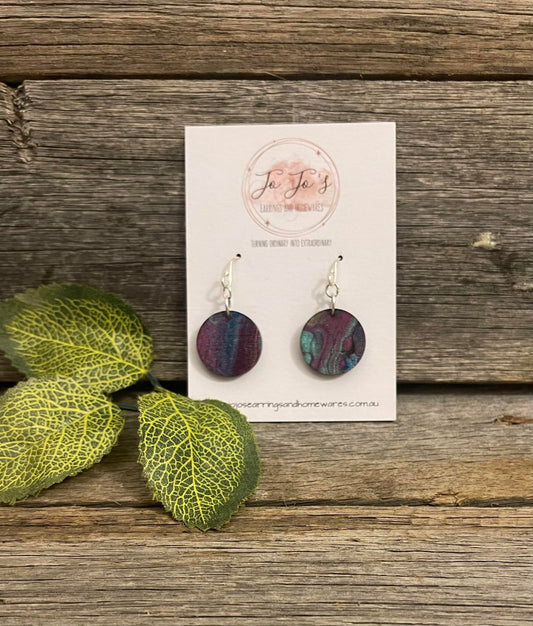 Jo Jo's Round Drop Swirl Earrings