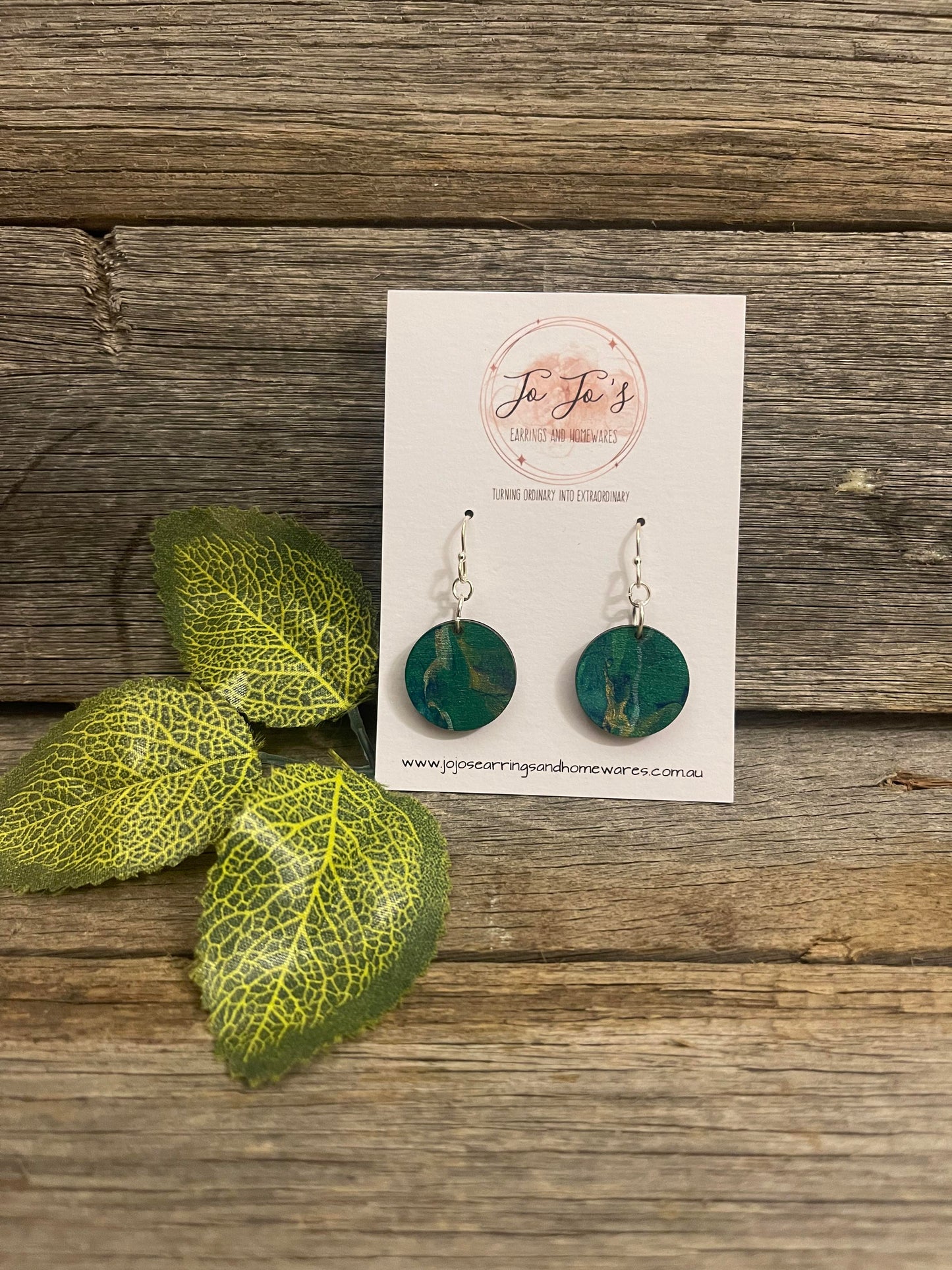 Jo Jo's Round Drop Swirl Earrings