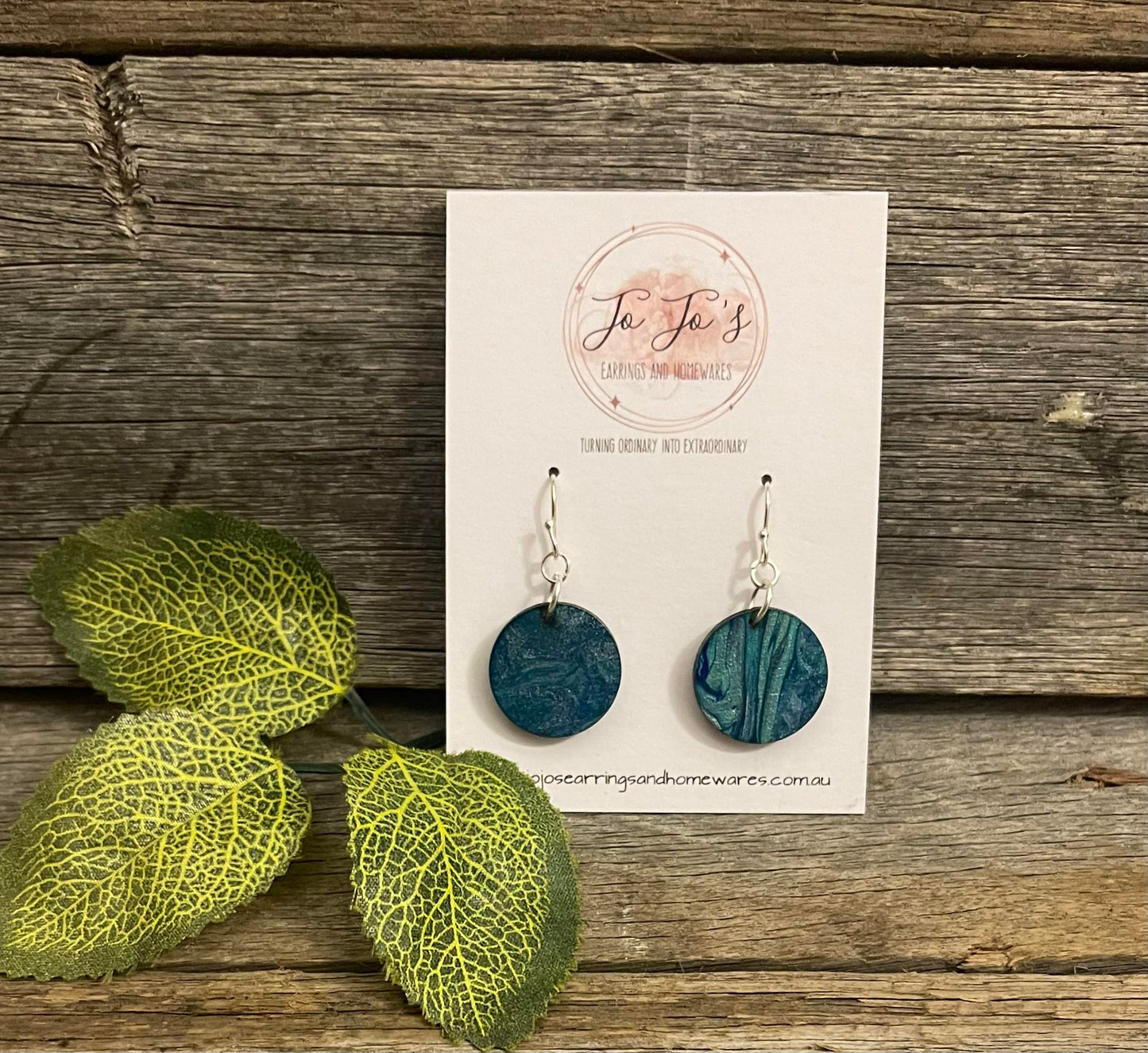 Jo Jo's Round Drop Swirl Earrings