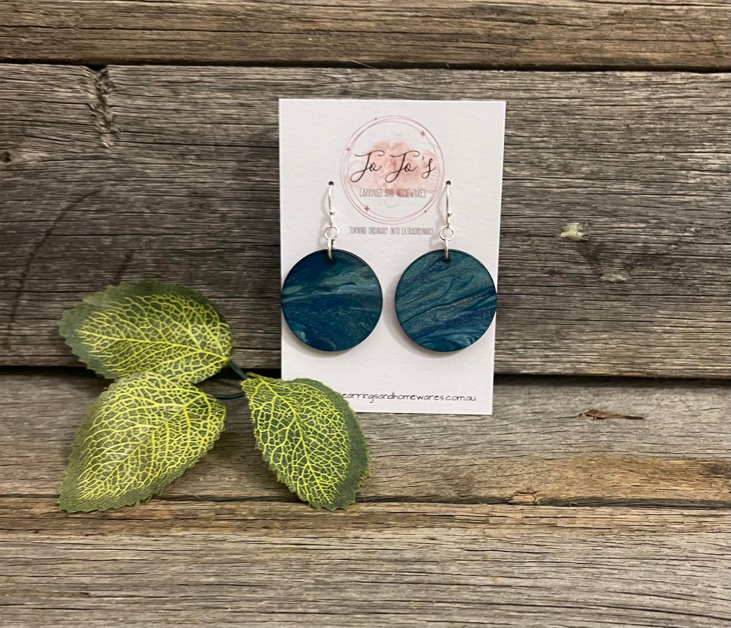 Jo Jo's Round Colour swirl earrings