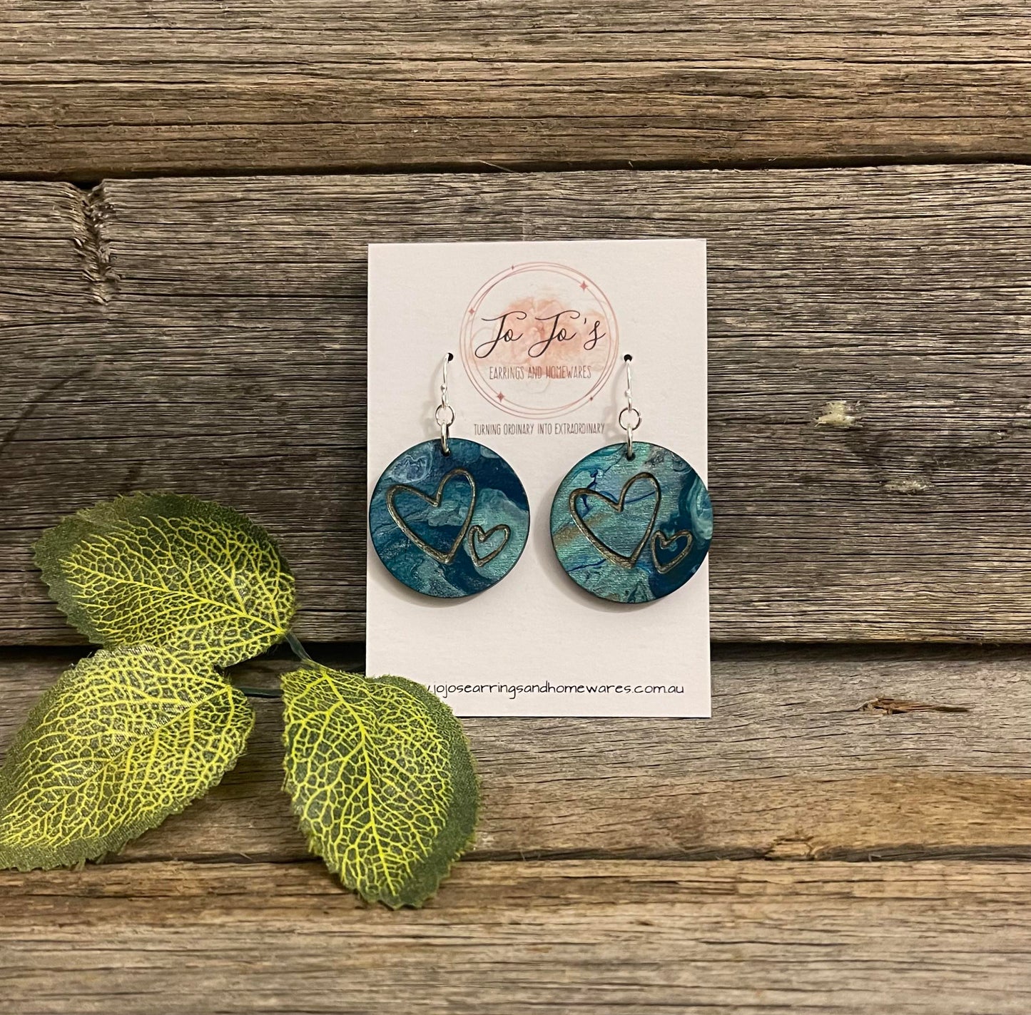 Jo Jo's Round Heart Earrings