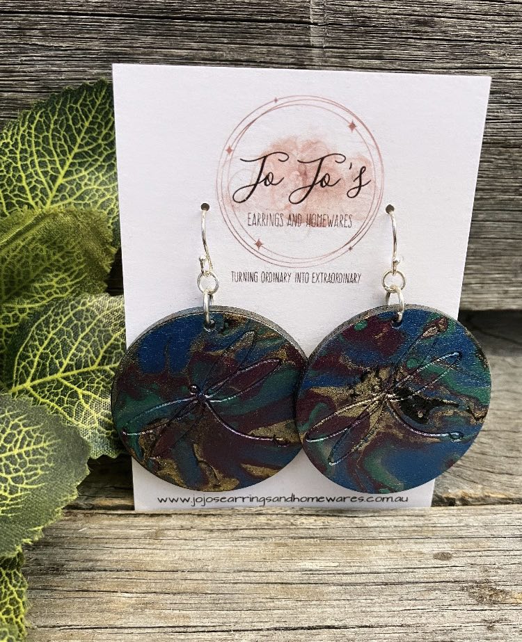 Jo Jo's Drop Earring Dragonfly