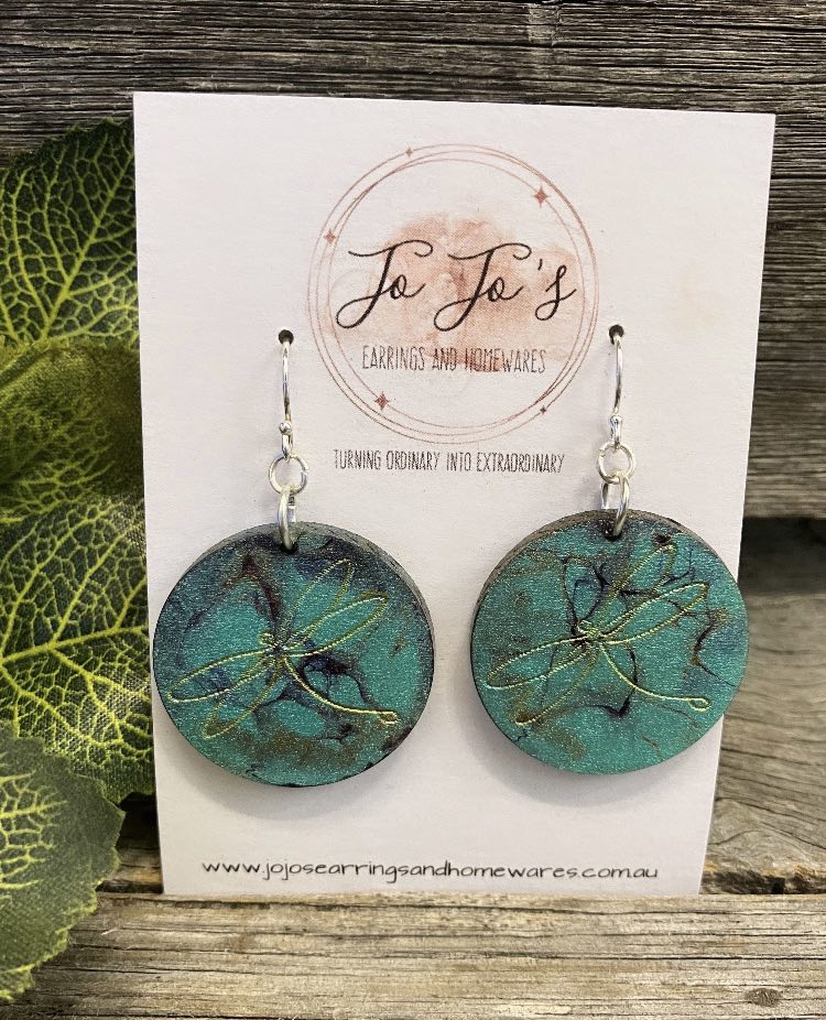 Jo Jo's Drop Earring Dragonfly