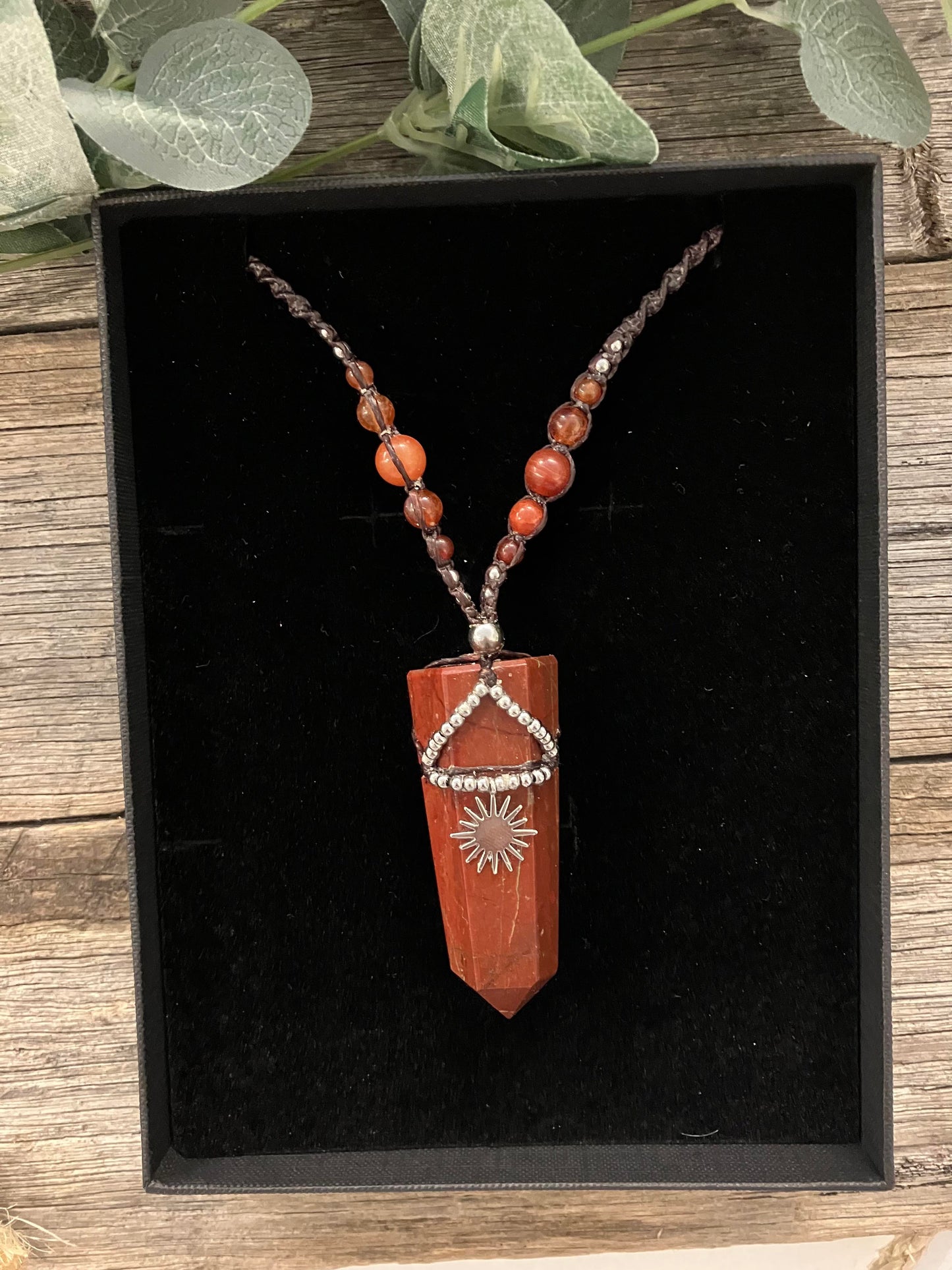 DUTCHIES DELIGHTS RED JASPER AND CARNELIAN NECKLACE #71