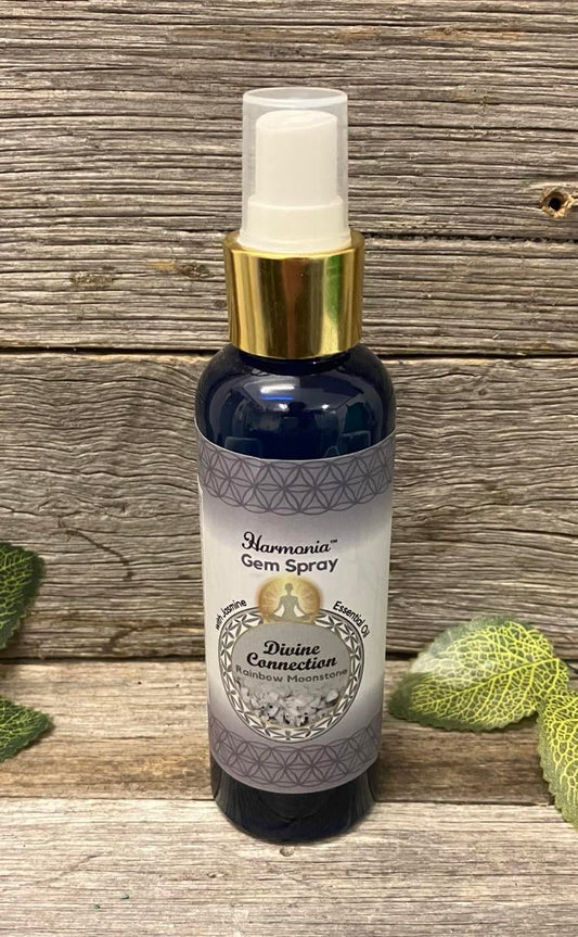 Divine Connection Rainbow moonstone Gem spray