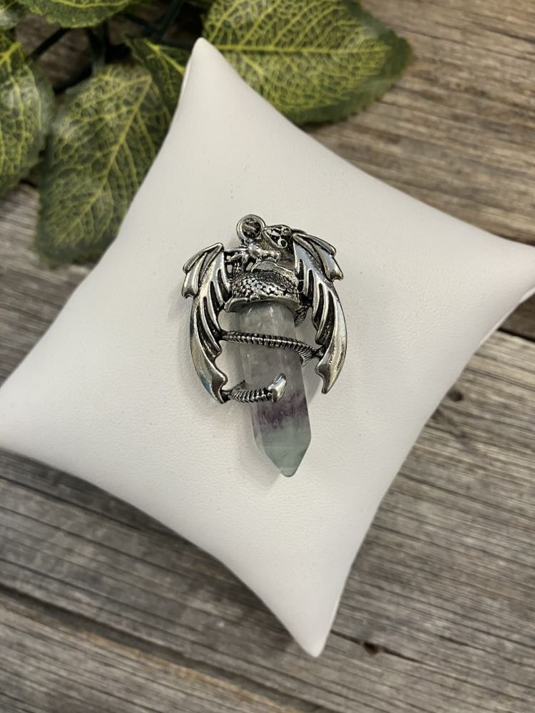 Dragon Pendant Fluorite